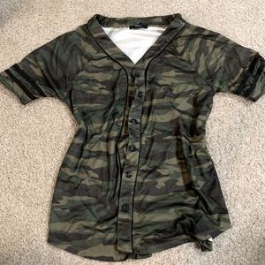 NEW YORK CAMOUFLAGE BUTTON UP JERSEY